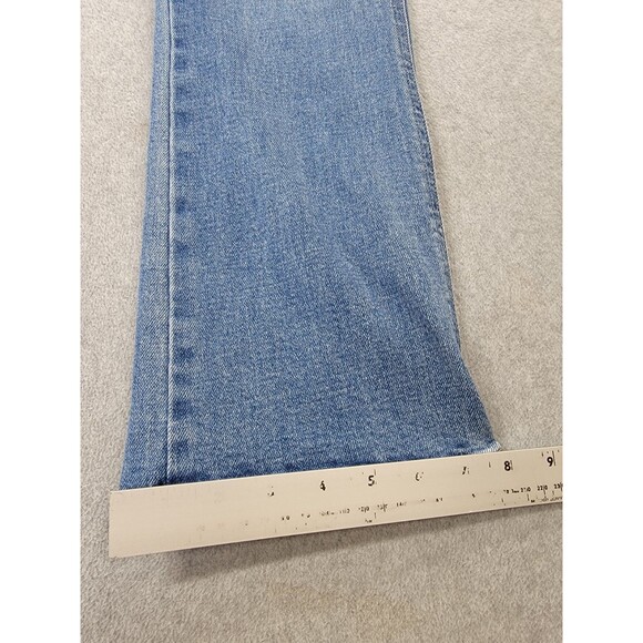 Old Navy Jeans Womens 6 30x25.5 Vintage Flare Cropp Blue High Rise Stretch Boho - Picture 4 of 12